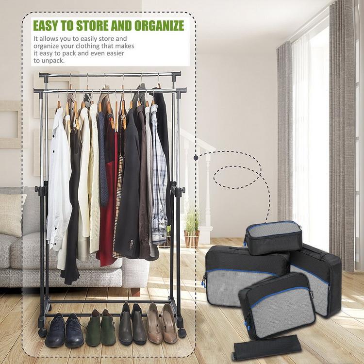 5 Pieces Sets Travel Luggage Packing Organizers