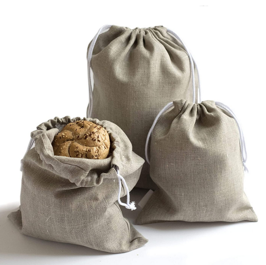 Natural Organic Cotton Linen Toast Bread Bag