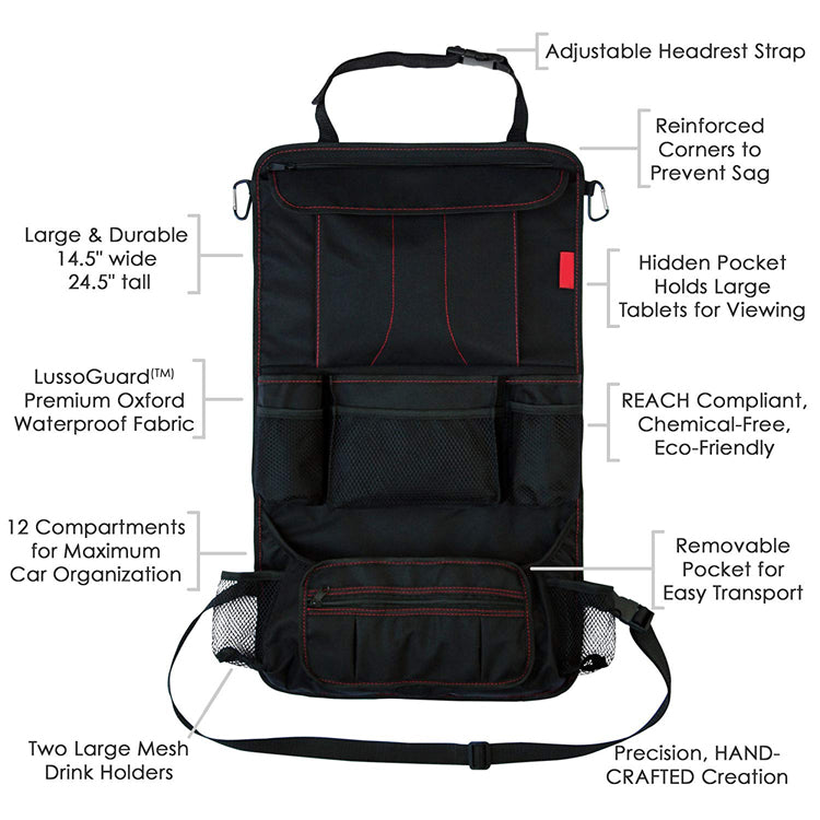 Hanging Backseat Car Storage Organizer Bag
