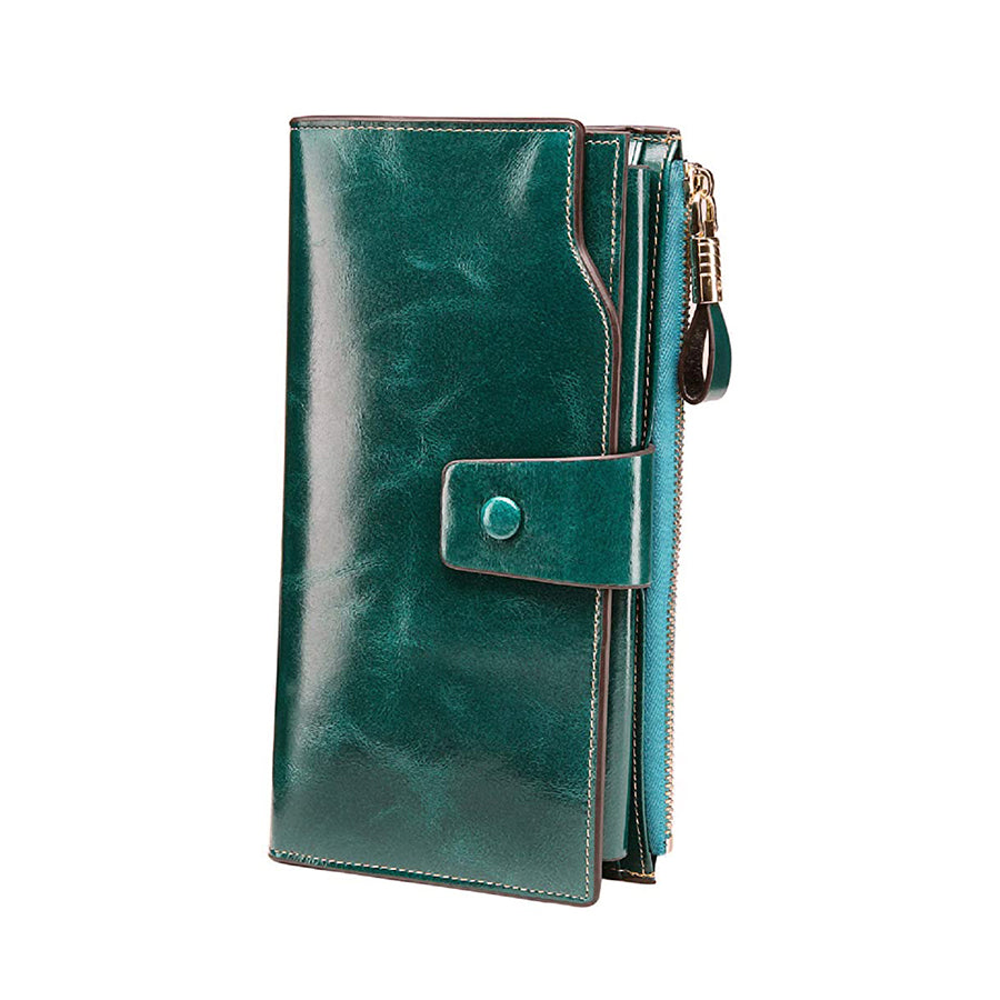Rfid Blocking Bifold PU Leather Crutch Wallets