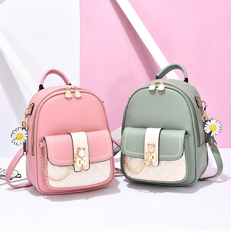 New College Style PU Leisure Travel Backpack