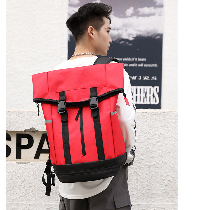 Waterproof Travel Laptop Student Roll Top Backpack