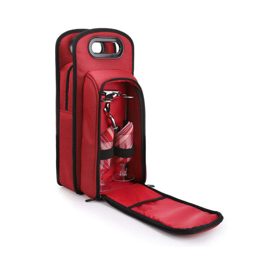 Insulated Wine Travel Cooler Bag With Handle