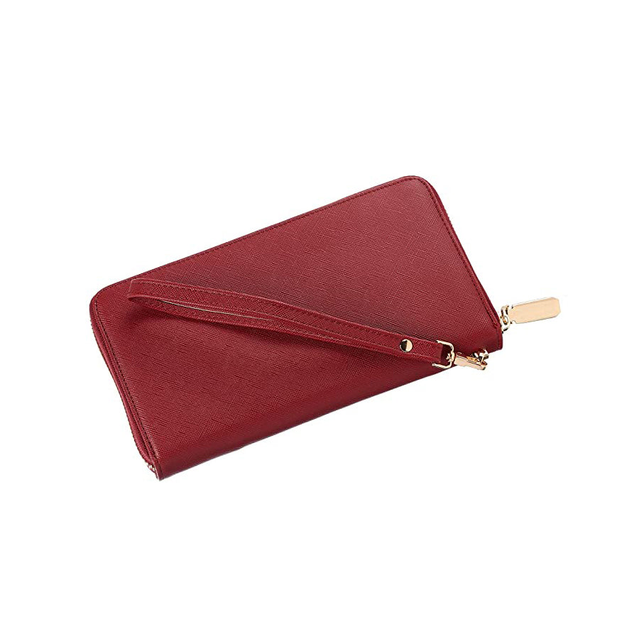 Promotional RFID blocking PU Leather Clutch Wallet
