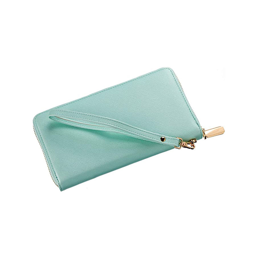 Promotional RFID blocking PU Leather Clutch Wallet