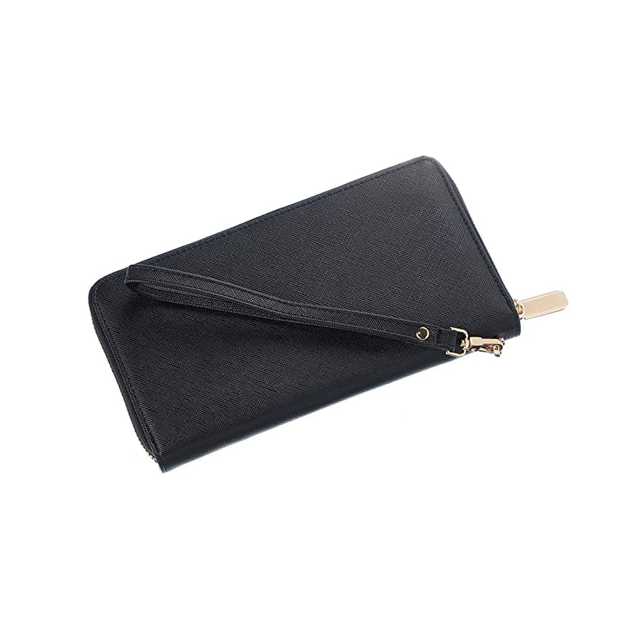 Promotional RFID blocking PU Leather Clutch Wallet