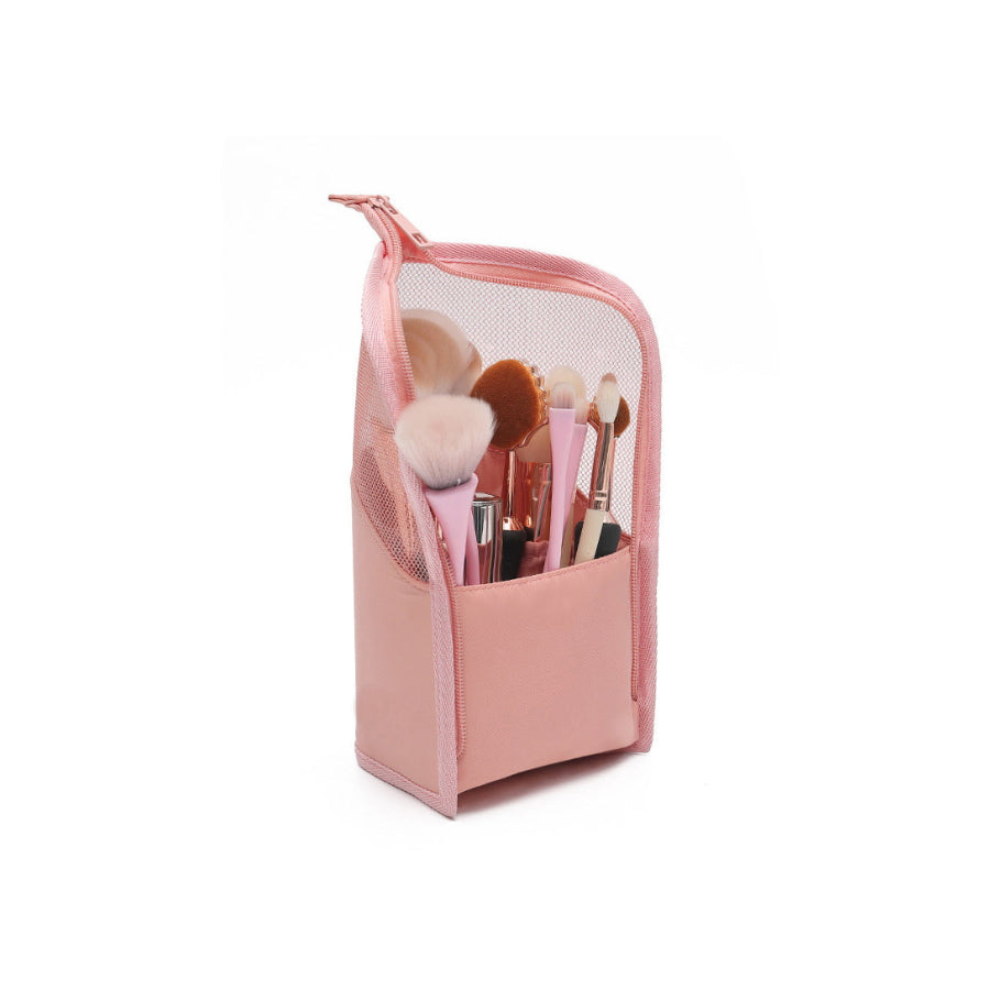 New Style Of Make Up Brush Organizer Bag With Mesh