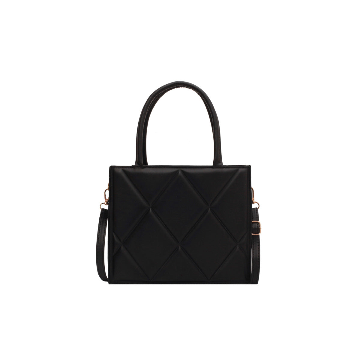 Diamond Grid Tote Large Capacity One-Shoulder Crossbody Bag