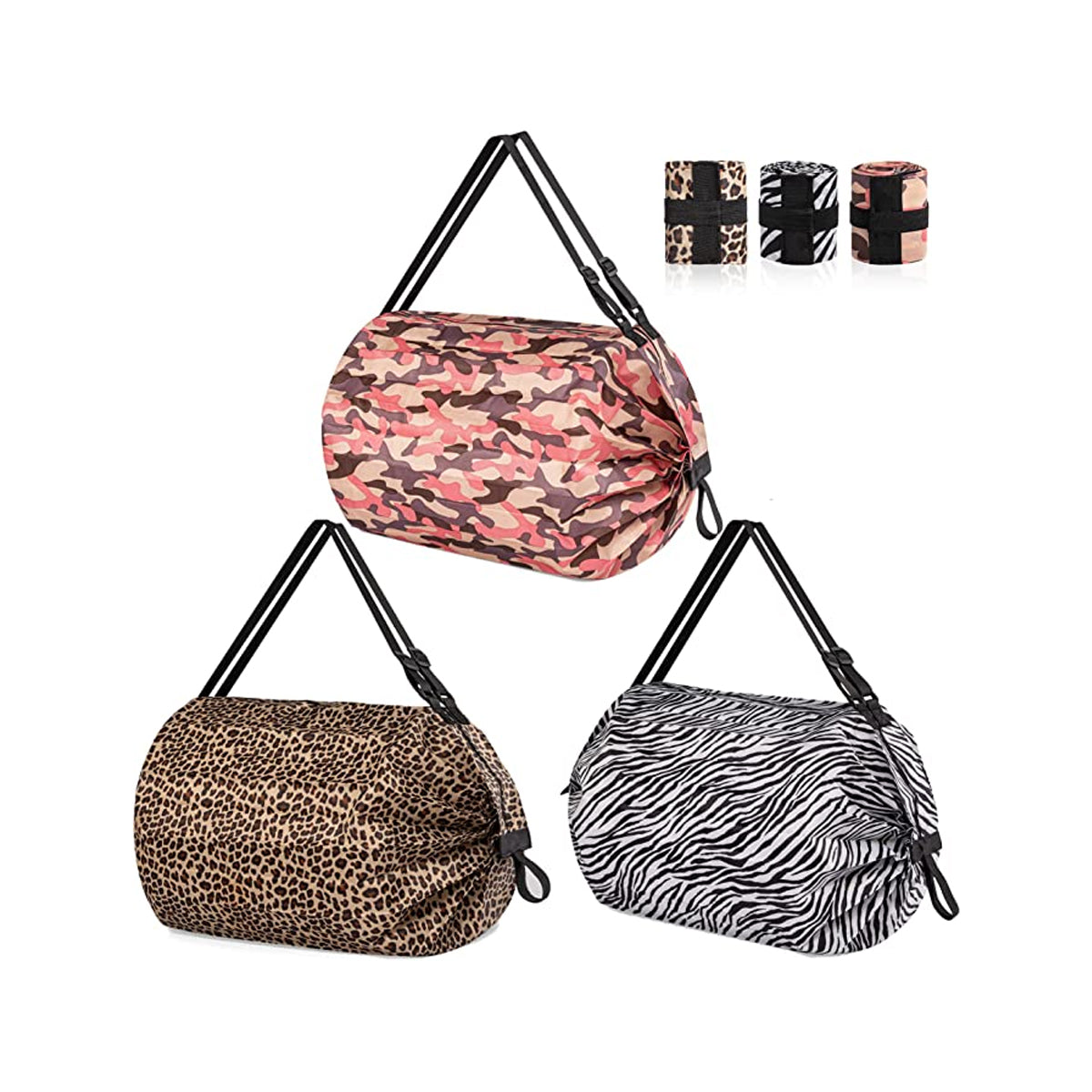 3pcs Fold One-Shoulder Bags Eco Friendly Tote Bag