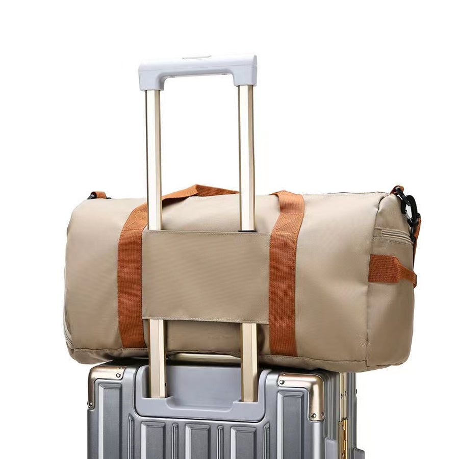 Waterproof Travel Bag with Wet Pocket & Shoe Pouch