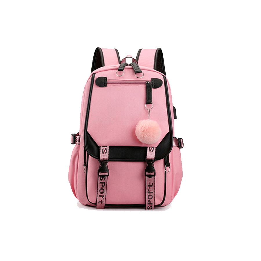 Teenage Girls' Backpack Outdoor Daypack with USB Charge Port