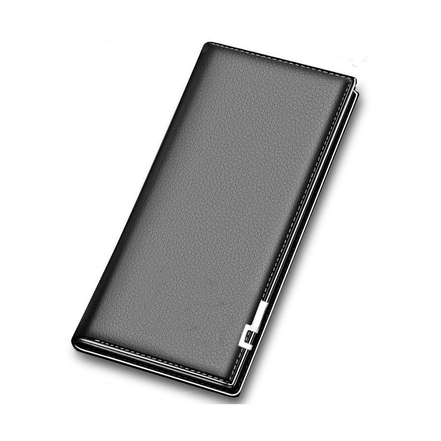 Minimalist Bifold Long Leather Wallet