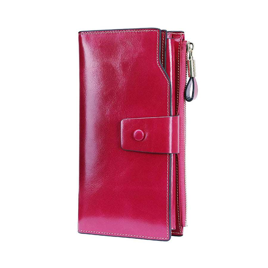 Rfid Blocking Bifold PU Leather Crutch Wallets
