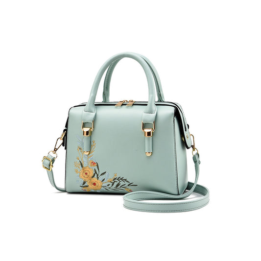 Fresh Embroidered Fashion One Shoulder Messenger Bag