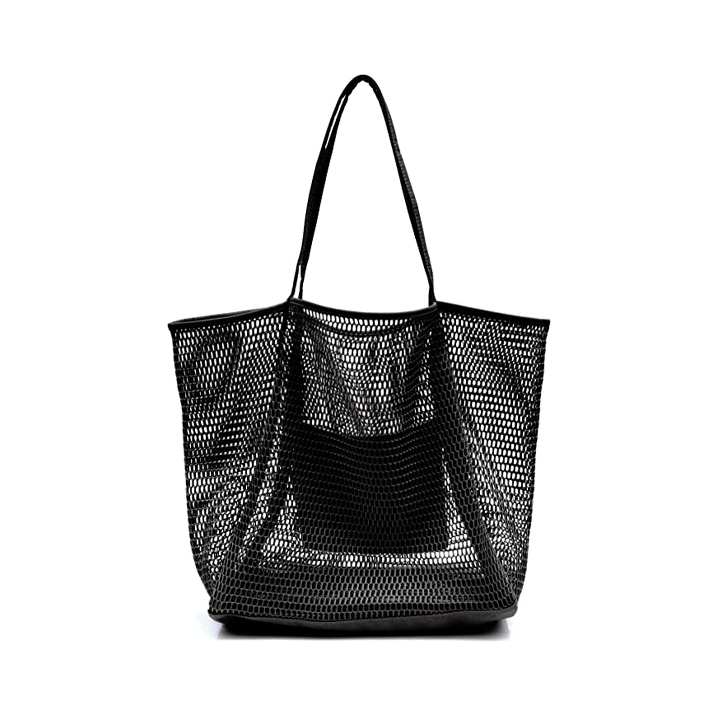 Mesh Beach Tote Womens Shoulder Handbag