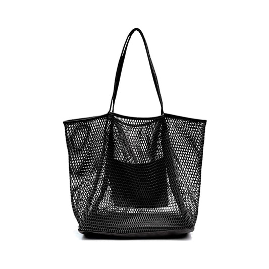 Mesh Beach Tote Womens Shoulder Handbag