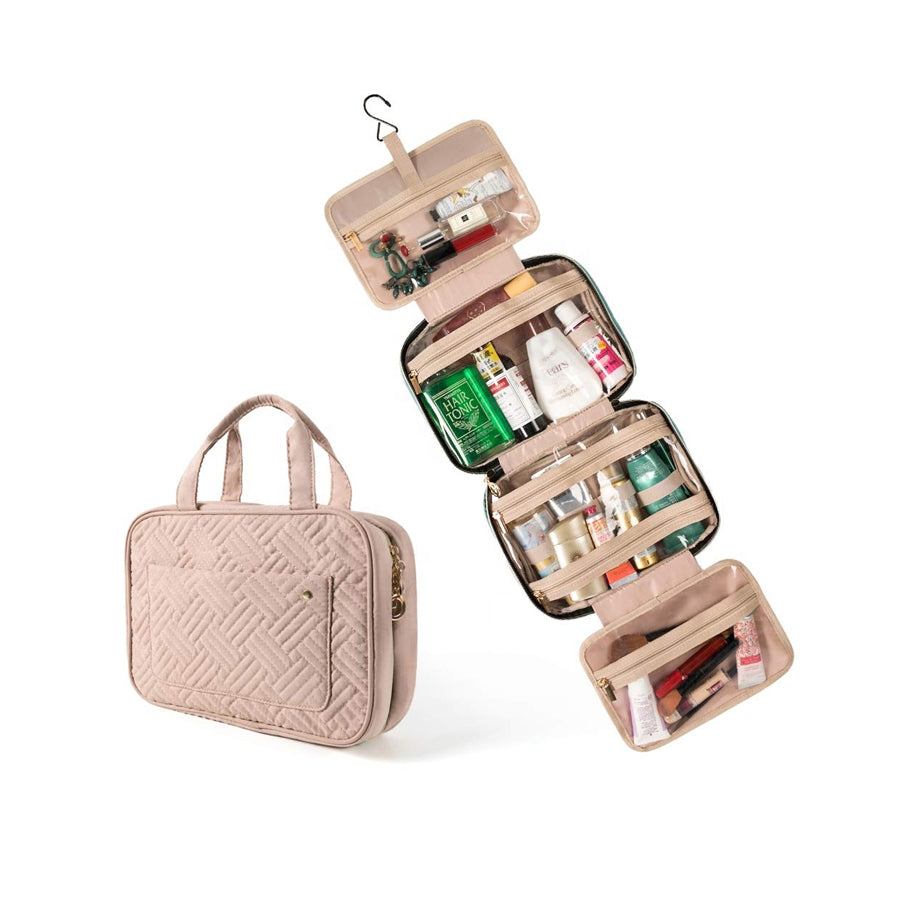 Folding Portable Quilting Travel Roll Up Toiletry Bags