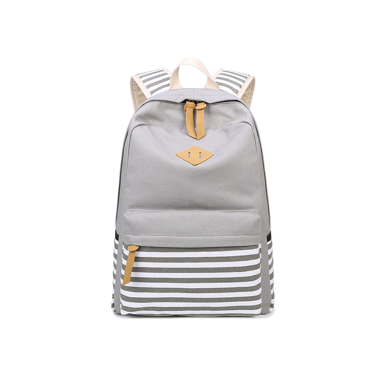 Causal Teen Cute Canvas Stripe Backpack