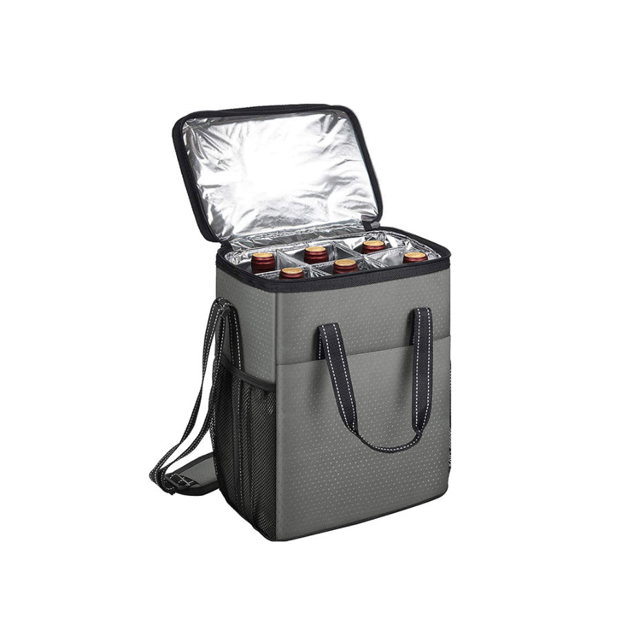 Travel Picnic Beer 6 Pack Bottle Carrier Cooler Bag