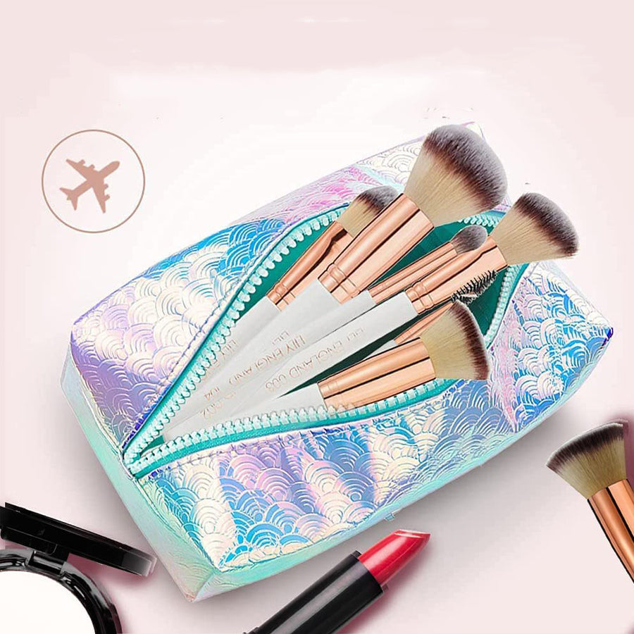 Fashion PU Leather Cosmetic Makeup Multi Function Bag