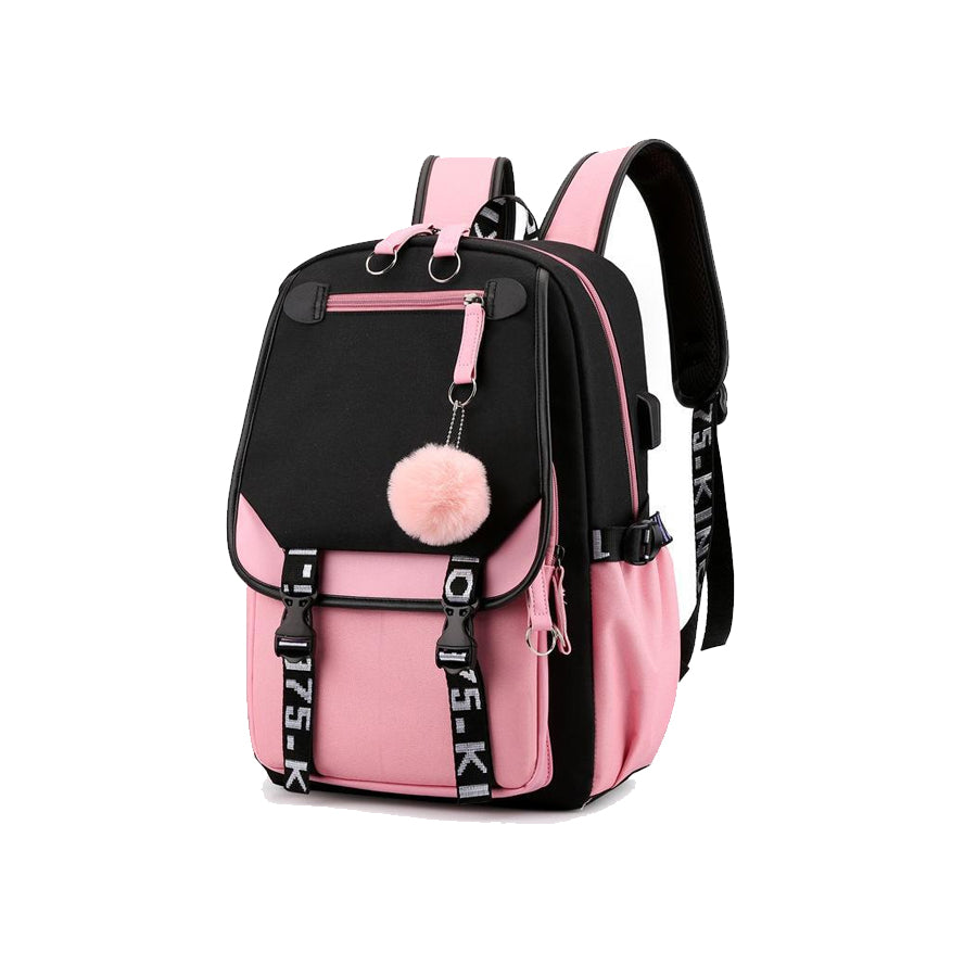 Teenage Girls' Backpack Outdoor Daypack with USB Charge Port