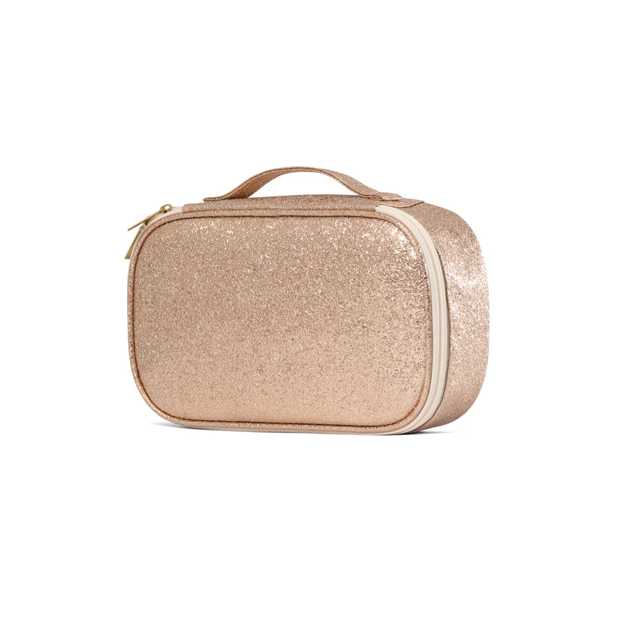 Shiny PU Leather Portable Travel Makeup Bag