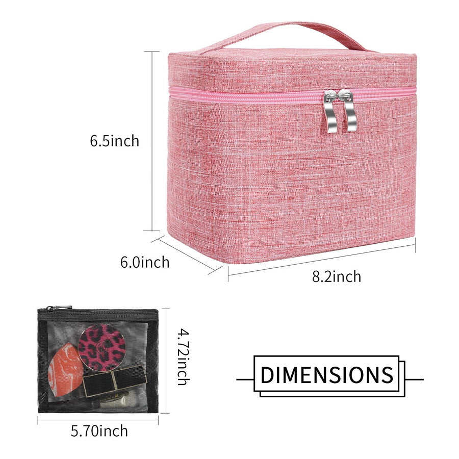 Makeup Bag with Inner Pouch Cosmetic Bag