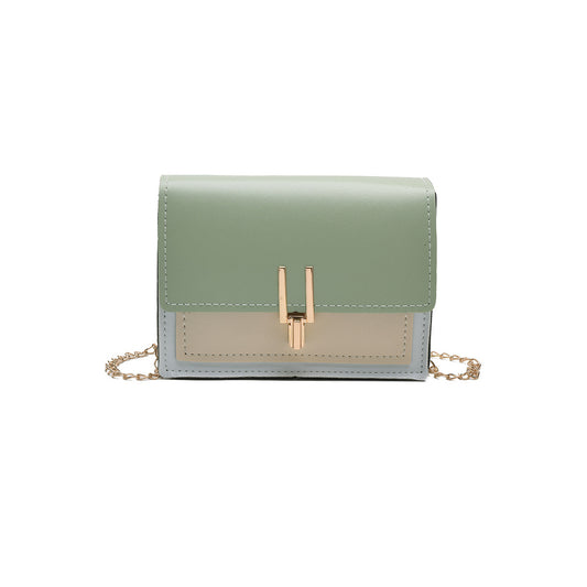 Fashion Chain Bag Lock Small Square Bag