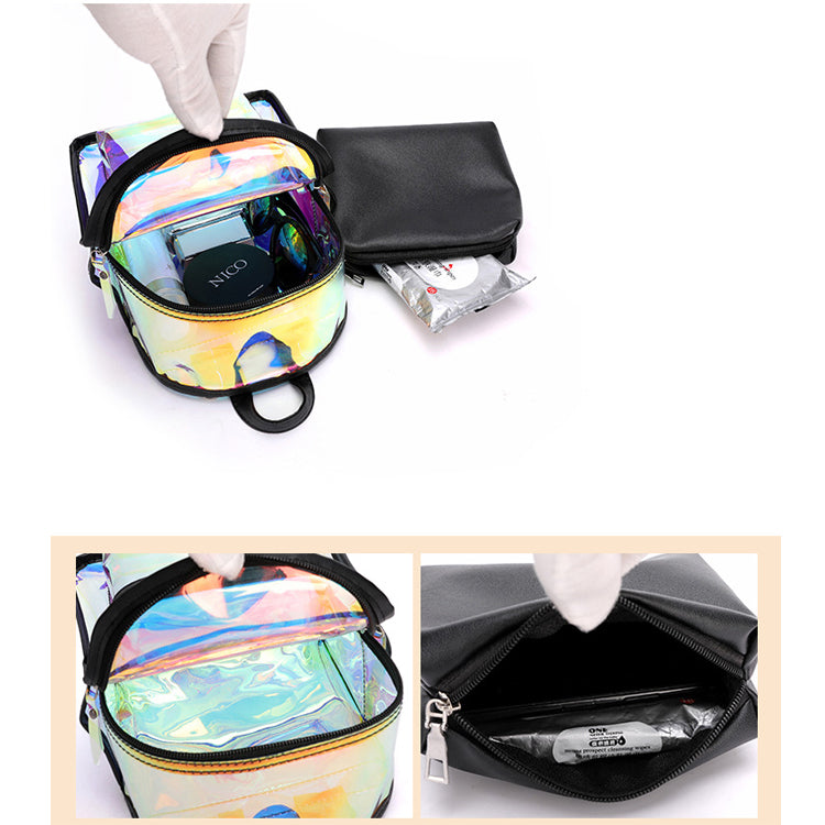 Candy Holographic Pink Mini Backpack