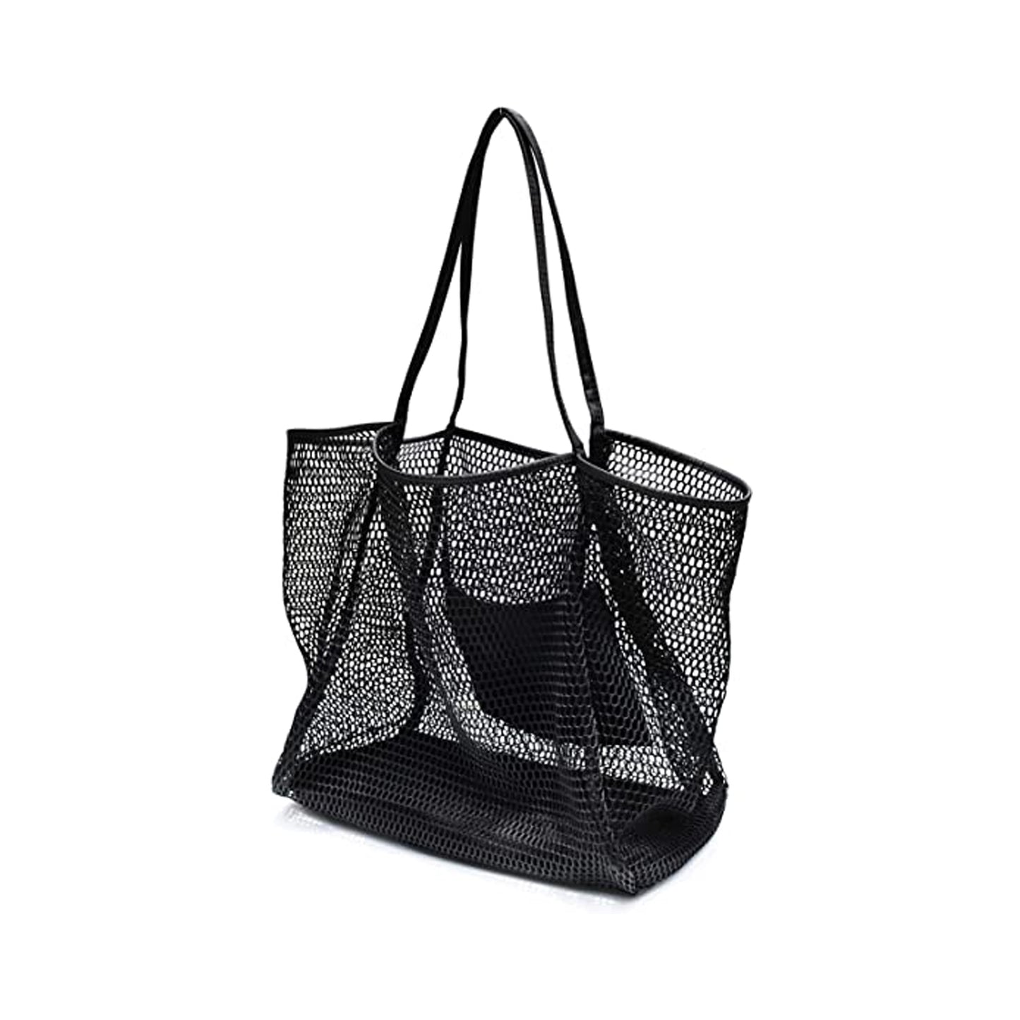 Mesh Beach Tote Womens Shoulder Handbag