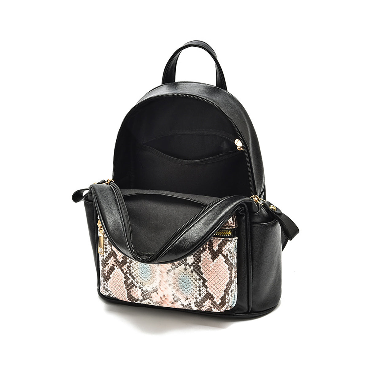 New Fashion Snakeskin Large Capacity Travel Backpack