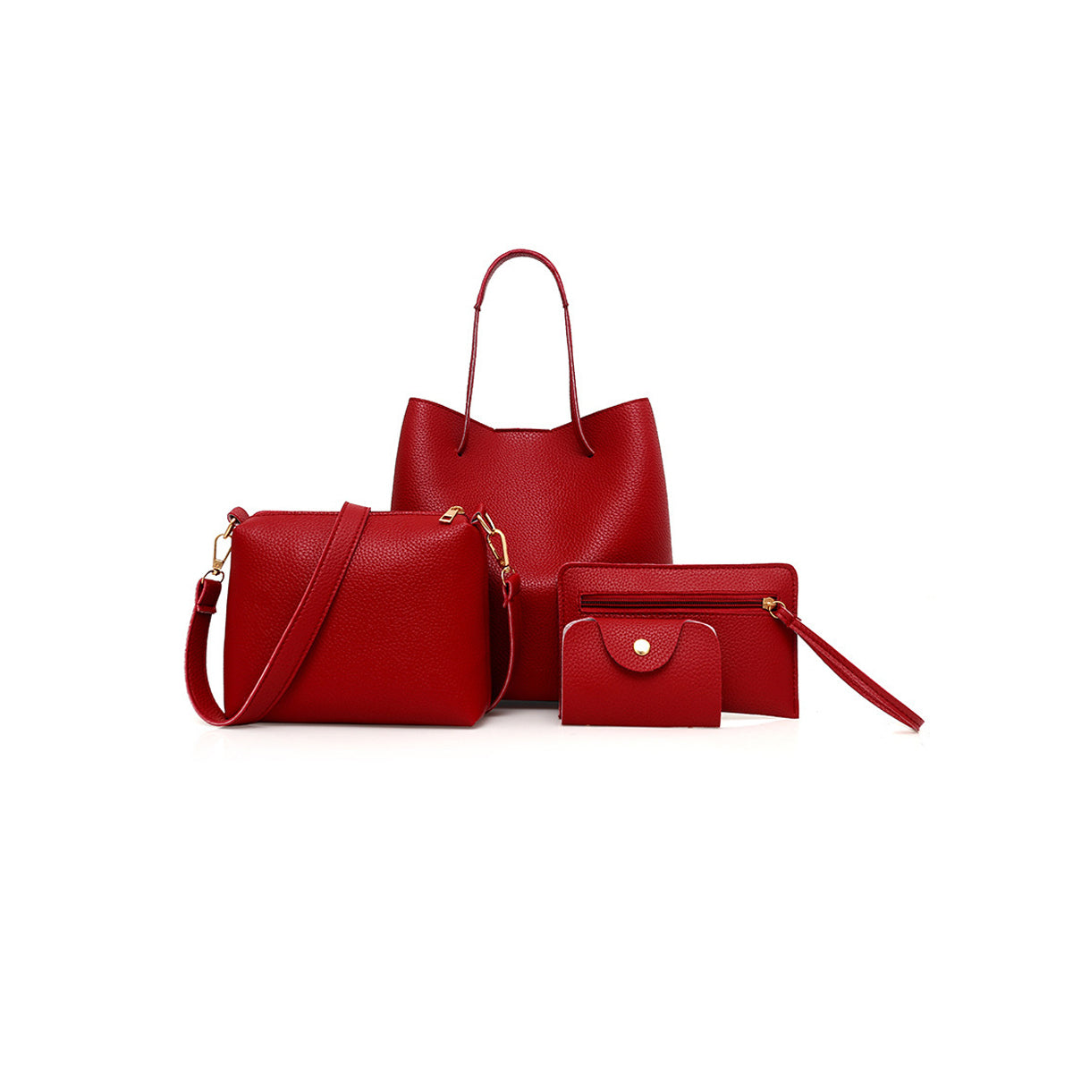 4Pcs Women's Bag Simple Shoulder Bag
