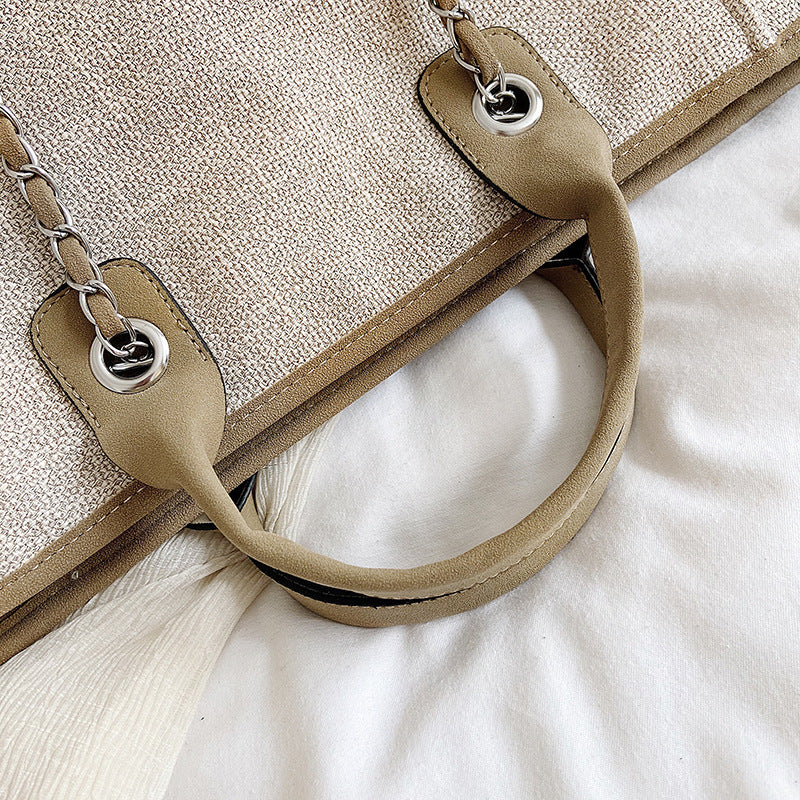 Large Capacity Hand-held One-shoulder Cross-Chain Tote Bag
