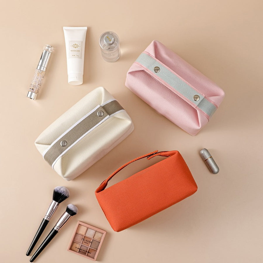 Waterproof &Dustproof Travel Toiletry Canvas Cosmetic Bag