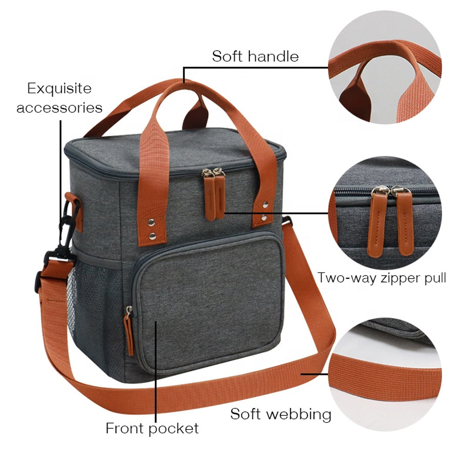 High Quality Waterproof Lining Insulated Lunch Bags