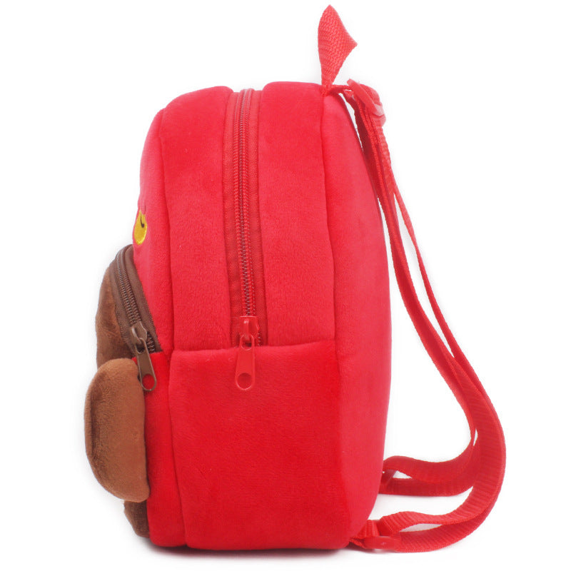 Children's Schoolbag Plush Cartoon Backpack
