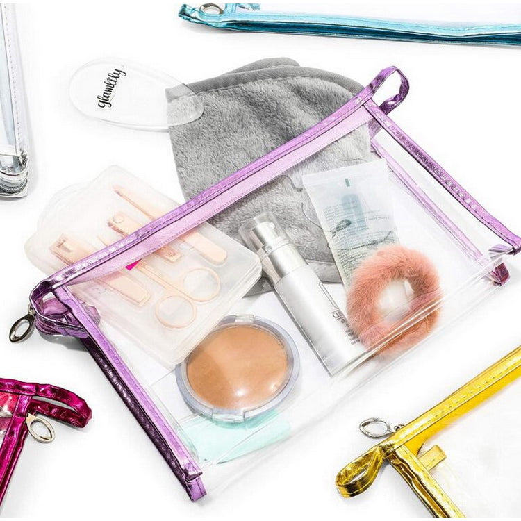 Fashion Waterproof Travel Clear Makeup Zipper Bag