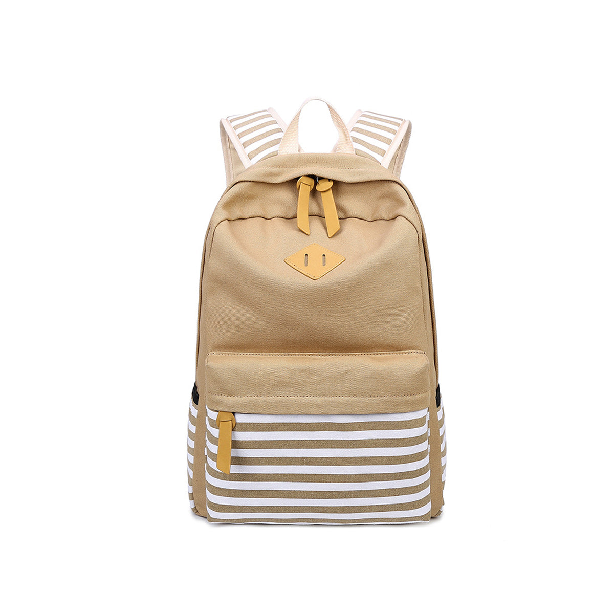 Causal Teen Cute Canvas Stripe Backpack