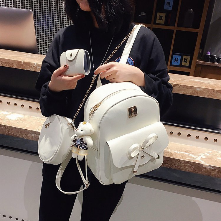 Soft Leather Three-piece Fashion One Shoulder Crossbody Handbag