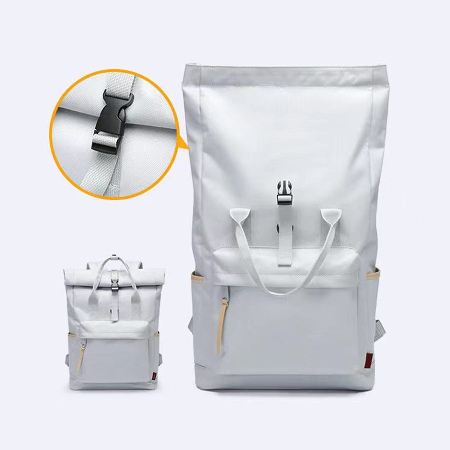 Roll top Ttravel Backpack Laptop Casual Daypack Bookbag