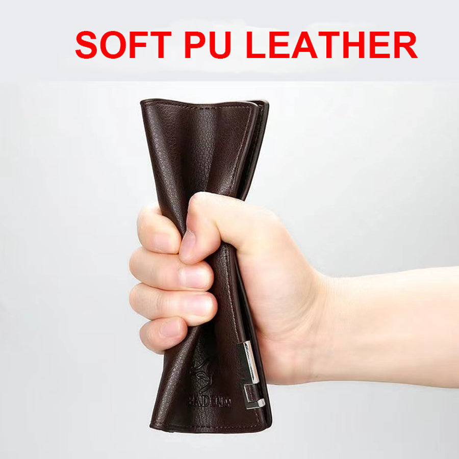 Minimalist Bifold Long Leather Wallet