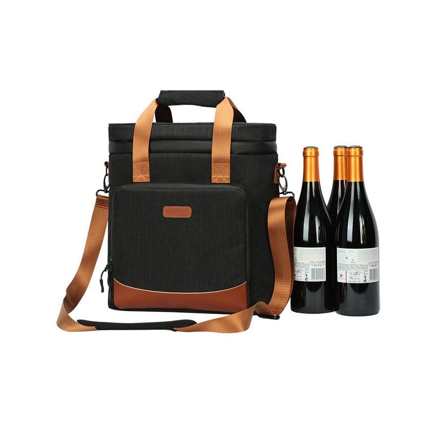 Crashproof Vintage 3 Bottle Insulated Wine Cooler Bags