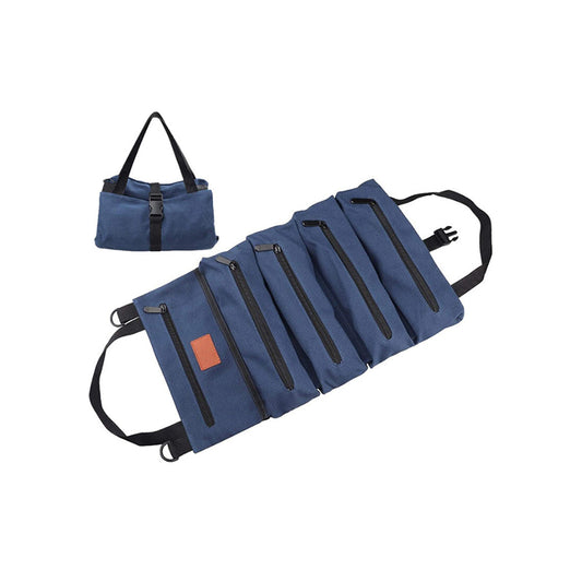 Canvas Roll Up Multi-purpose Tool Organizer Tote Bag
