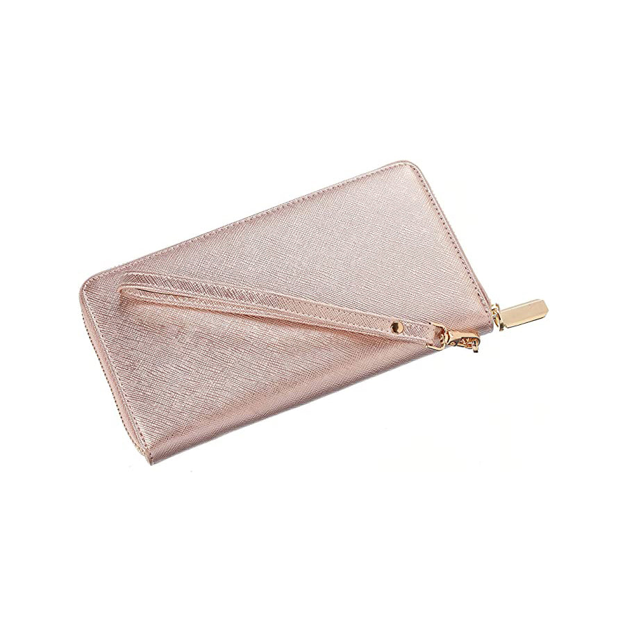 Promotional RFID blocking PU Leather Clutch Wallet