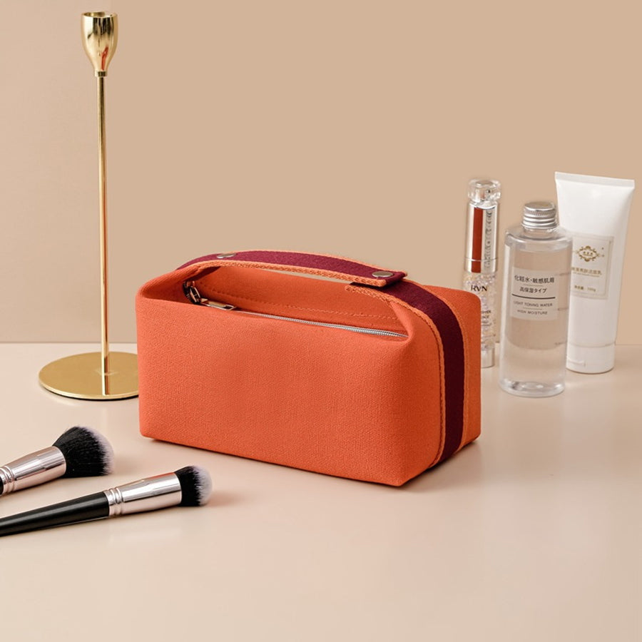Waterproof &Dustproof Travel Toiletry Canvas Cosmetic Bag