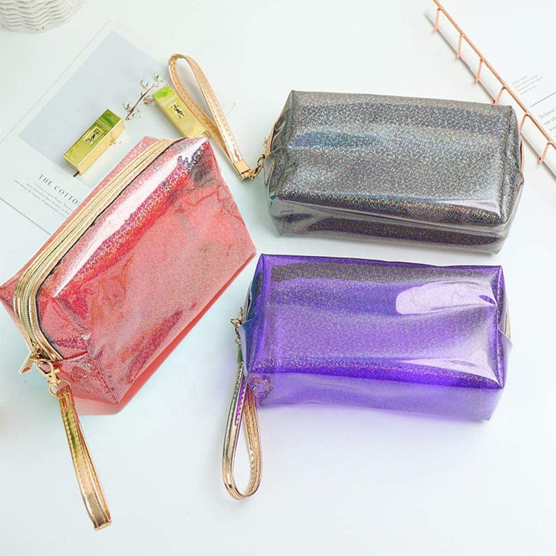 PVC Transparent Zippered Toiletry Bag