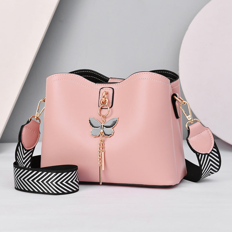 New Fashion Wide Strap Bow Bag