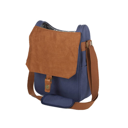 Canvas Wine Bottle Insulated Shoulder Bag With Cover