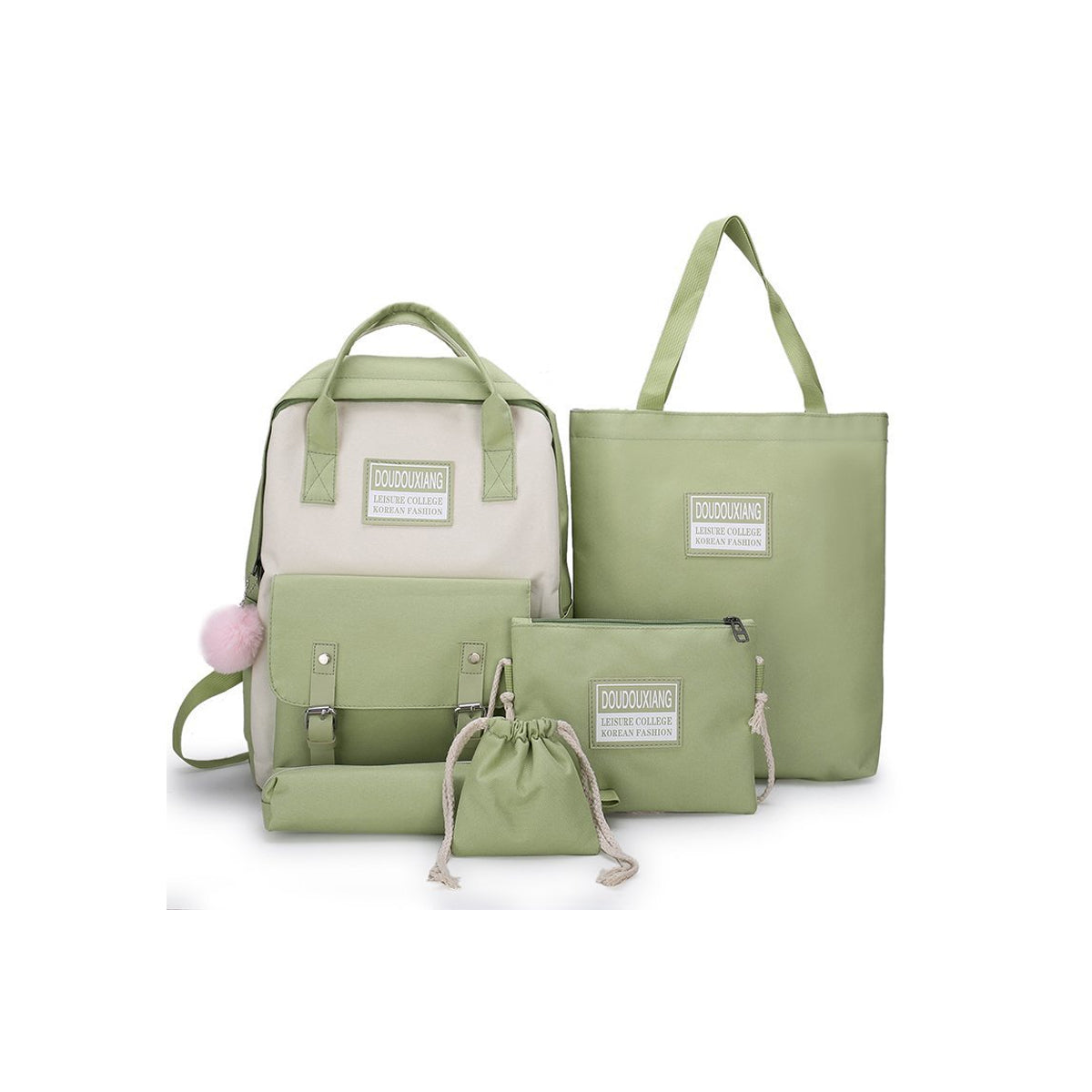 4Pcs Oxford Large-capacity Computer Backpack Tutorial Bag