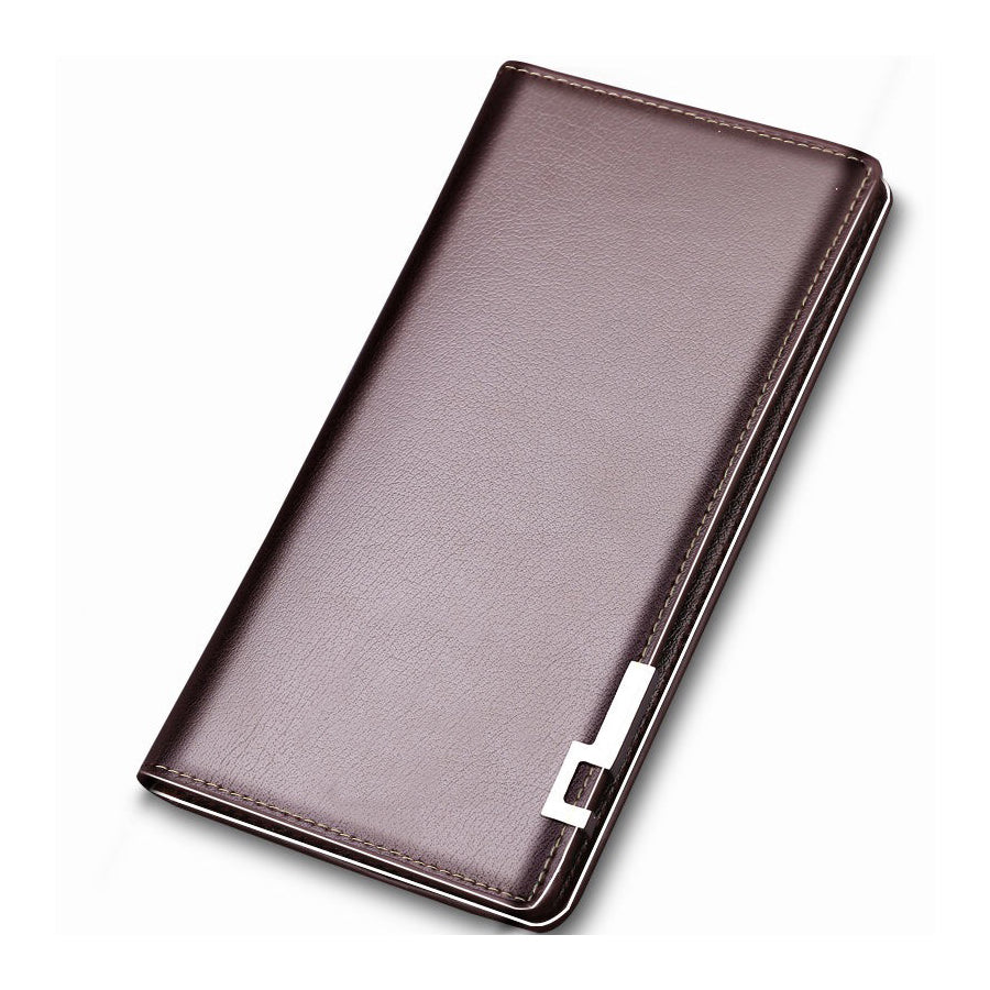 Minimalist Bifold Long Leather Wallet